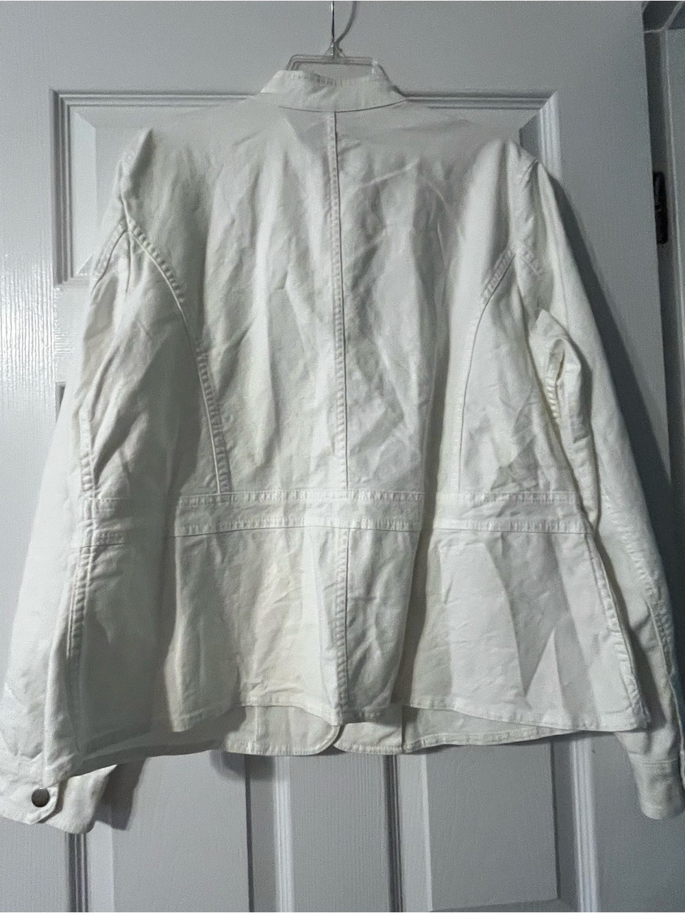 Style & Co. Women's White Button-Front Jacket XL - Picture 6 of 6